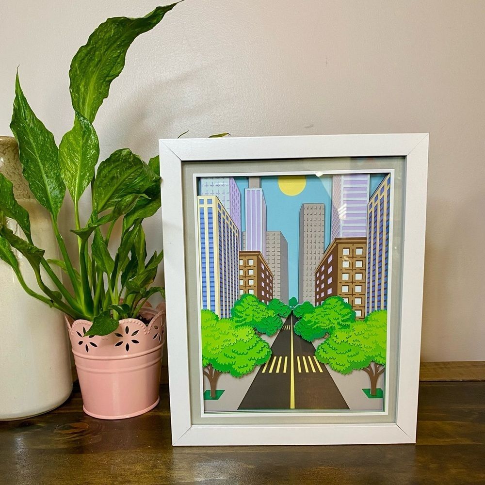 3D Cityscape Shadowbox